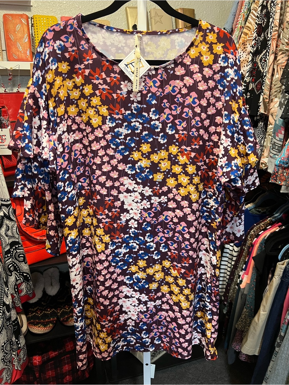 Uncle Frank Floral Mixed-Color Dress